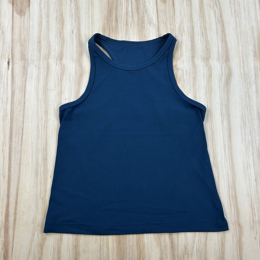 Lululemon Women's Size 6 Blue Stretch Sleeveless Tank Top Athletic Workout